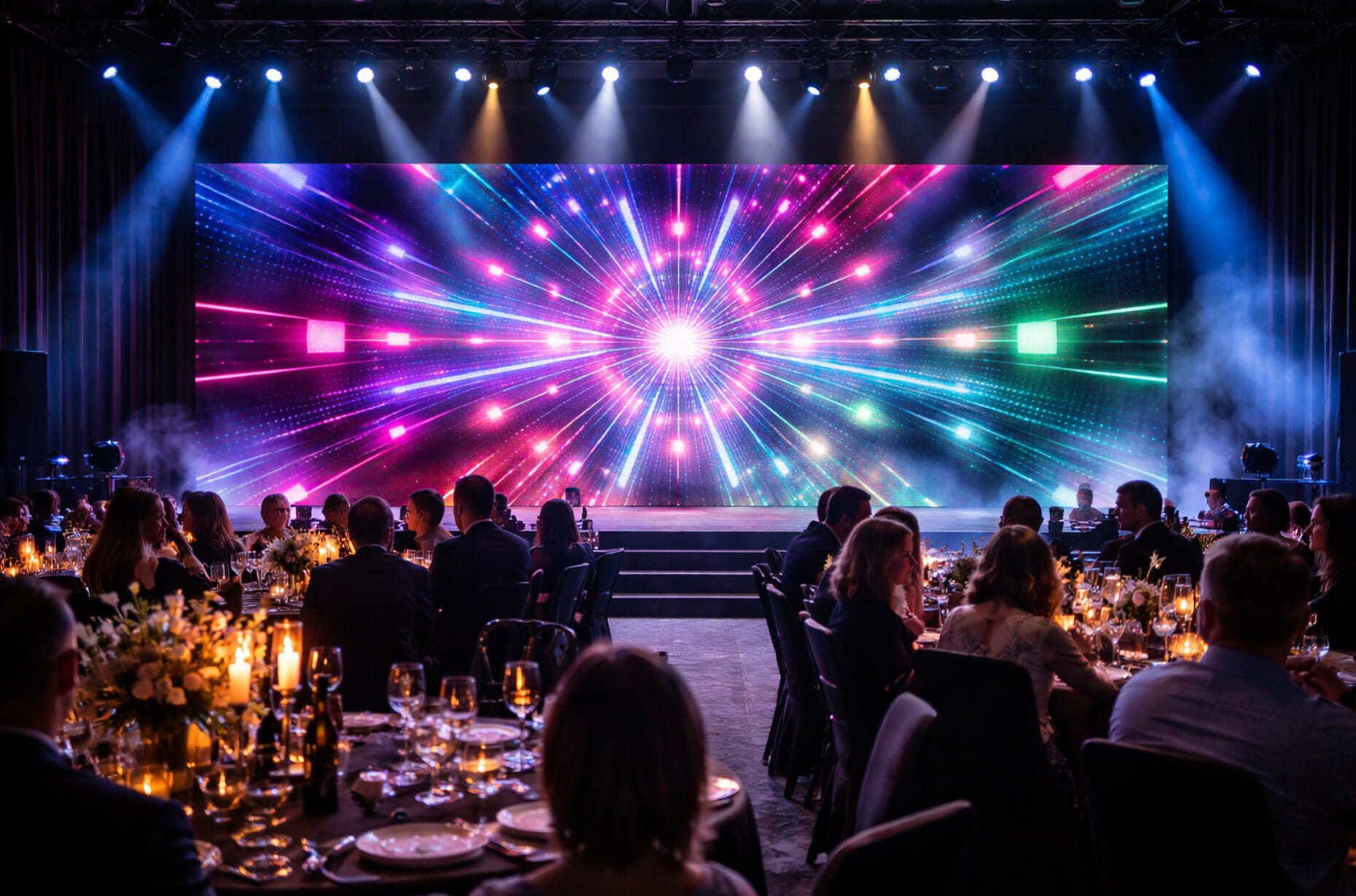 Royal LED video wall setup at Toronto wedding